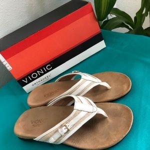 Vionic Marisa Orthaheel White Sandals